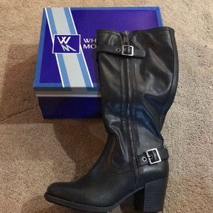 Black riding boots